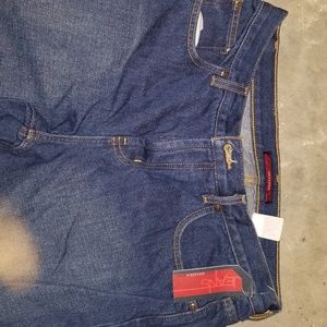 BCBG jeans size 12 bootleg dk blue